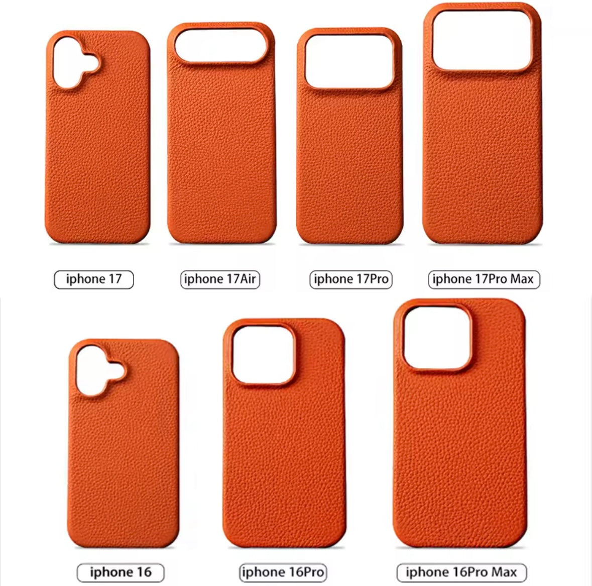 Natural Cowhide Lychee Leather Magnetic Protector