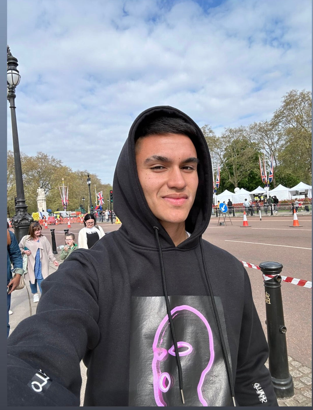 SMALLO Led Face Hoodie