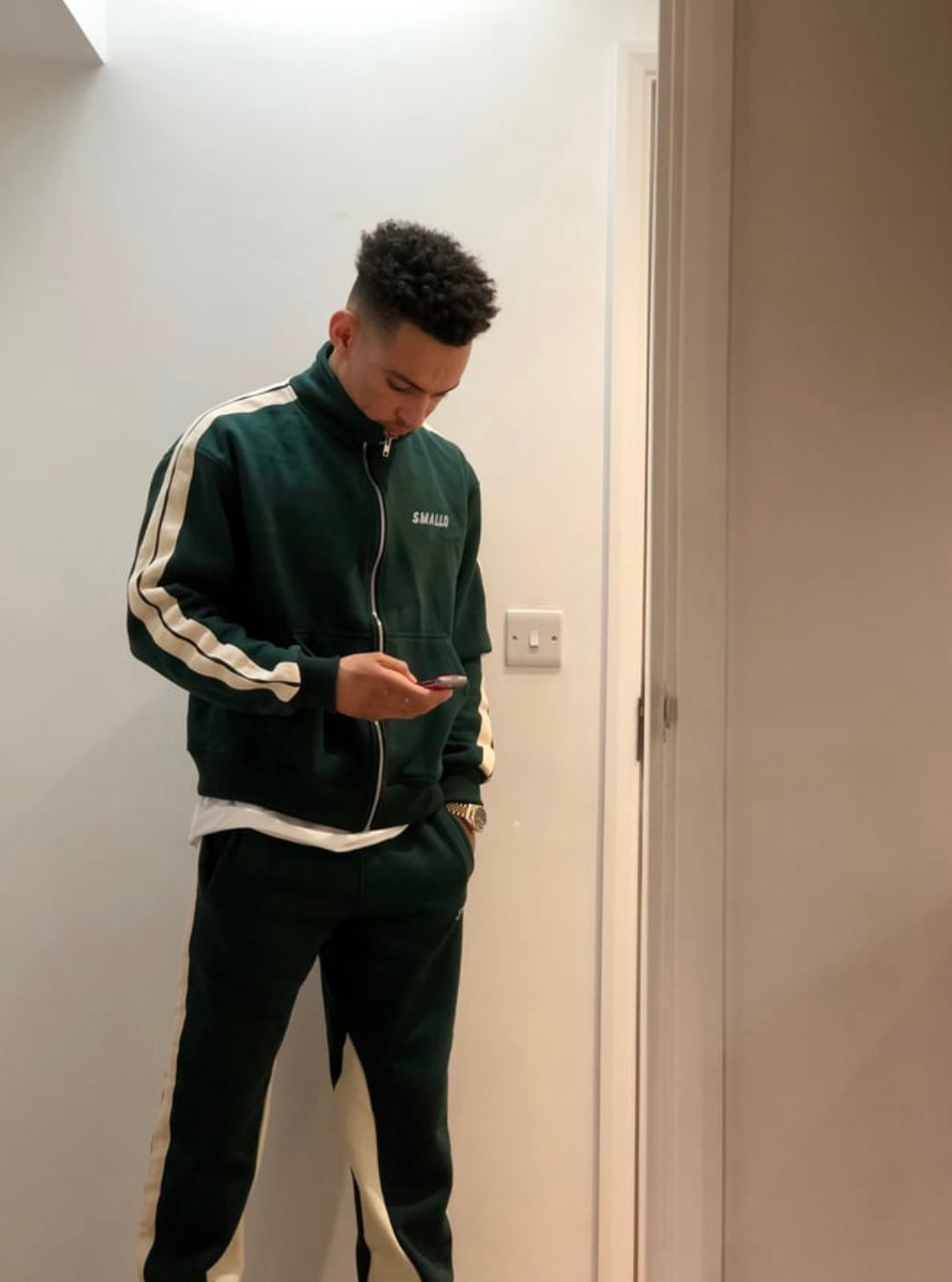 SMALLO men's striped tracksuit