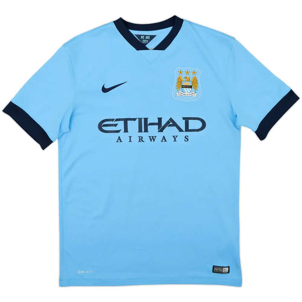 2014-15 Manchester City Home Shirt Kun Aguero #16