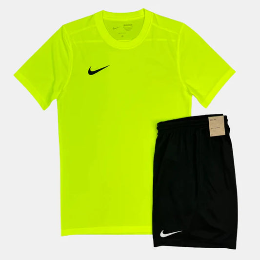 NIKE DRI FIT SET - VOLT / BLACK