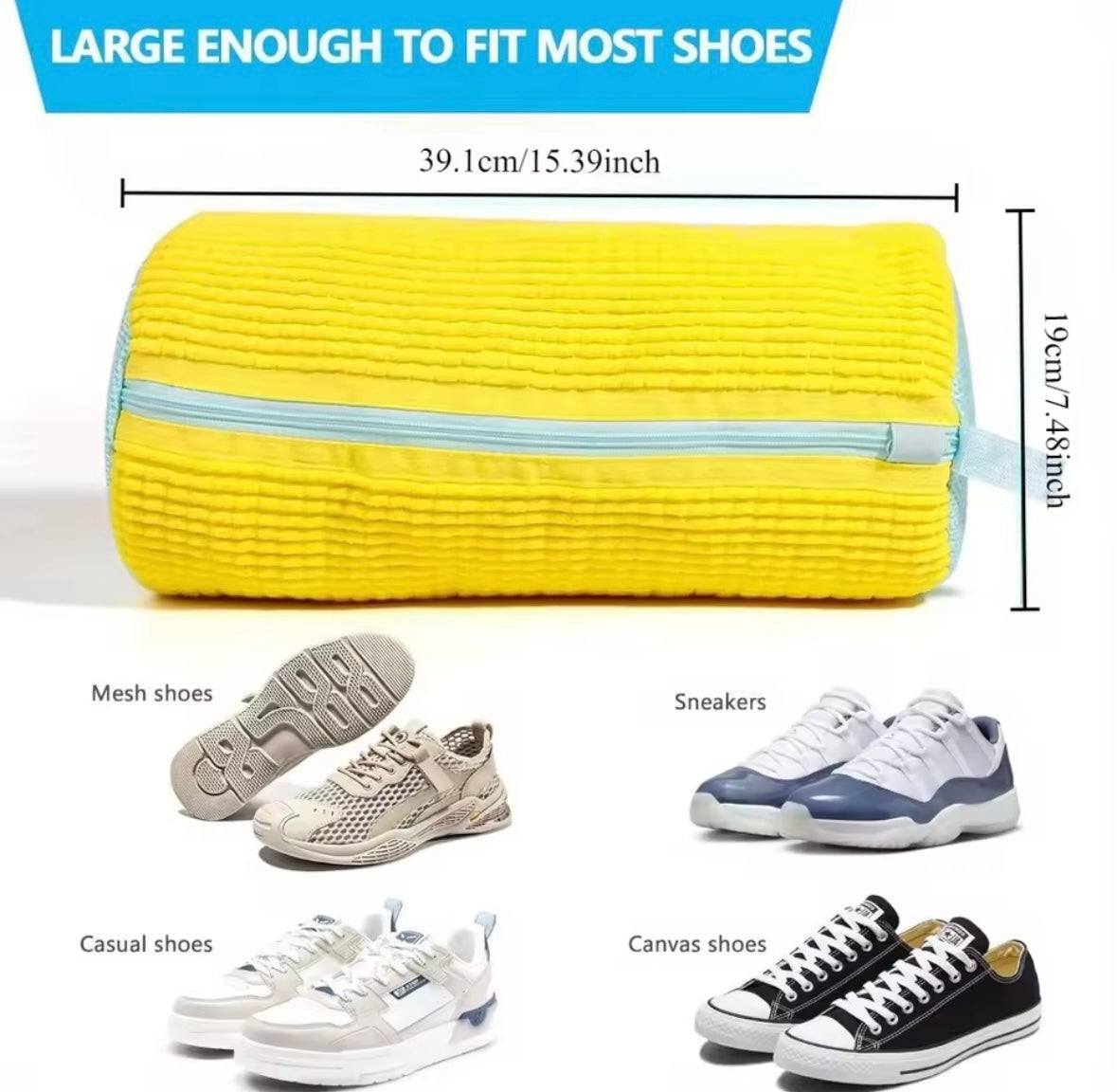 Durable Shoe Washing Machine Bag
