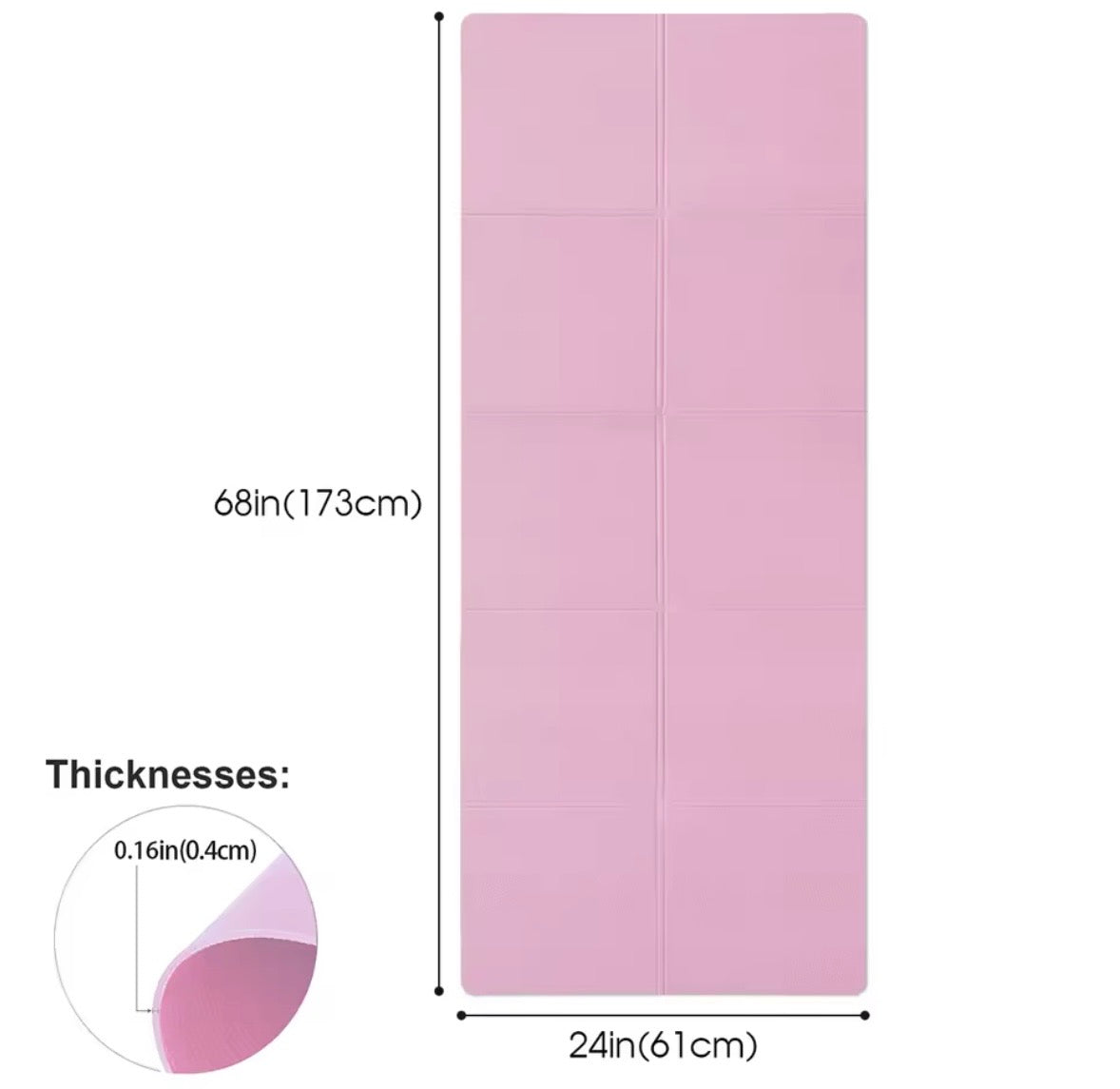 4MM Thick EVA Yoga Mats Anti-slip