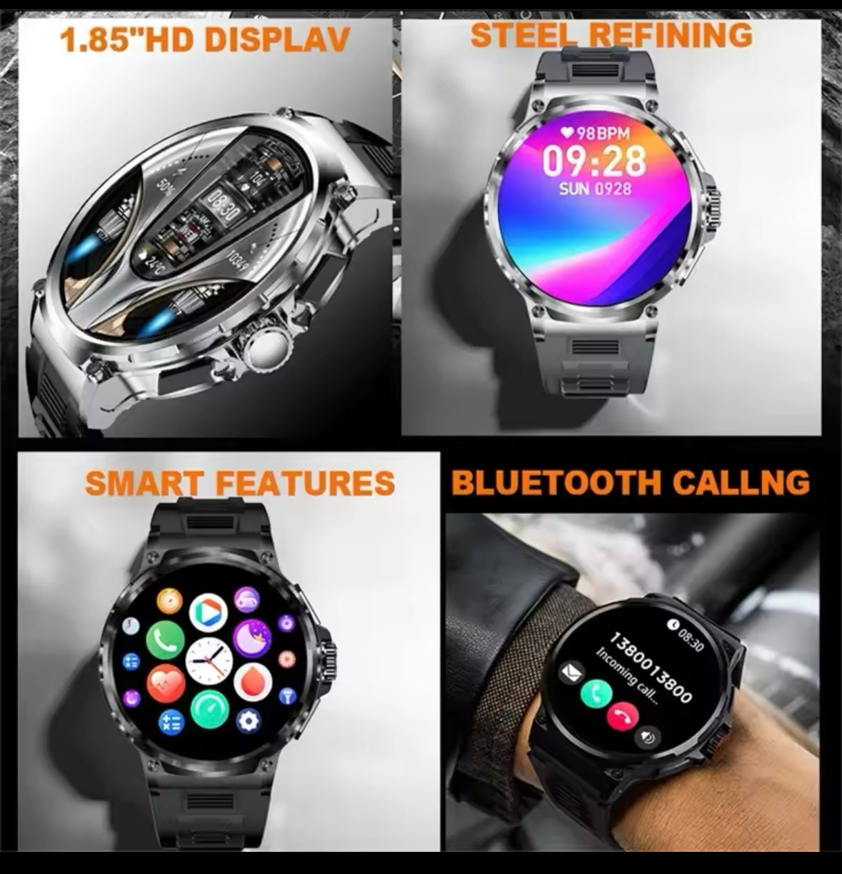 New 1.85-inch Ultra HD Smart Watch