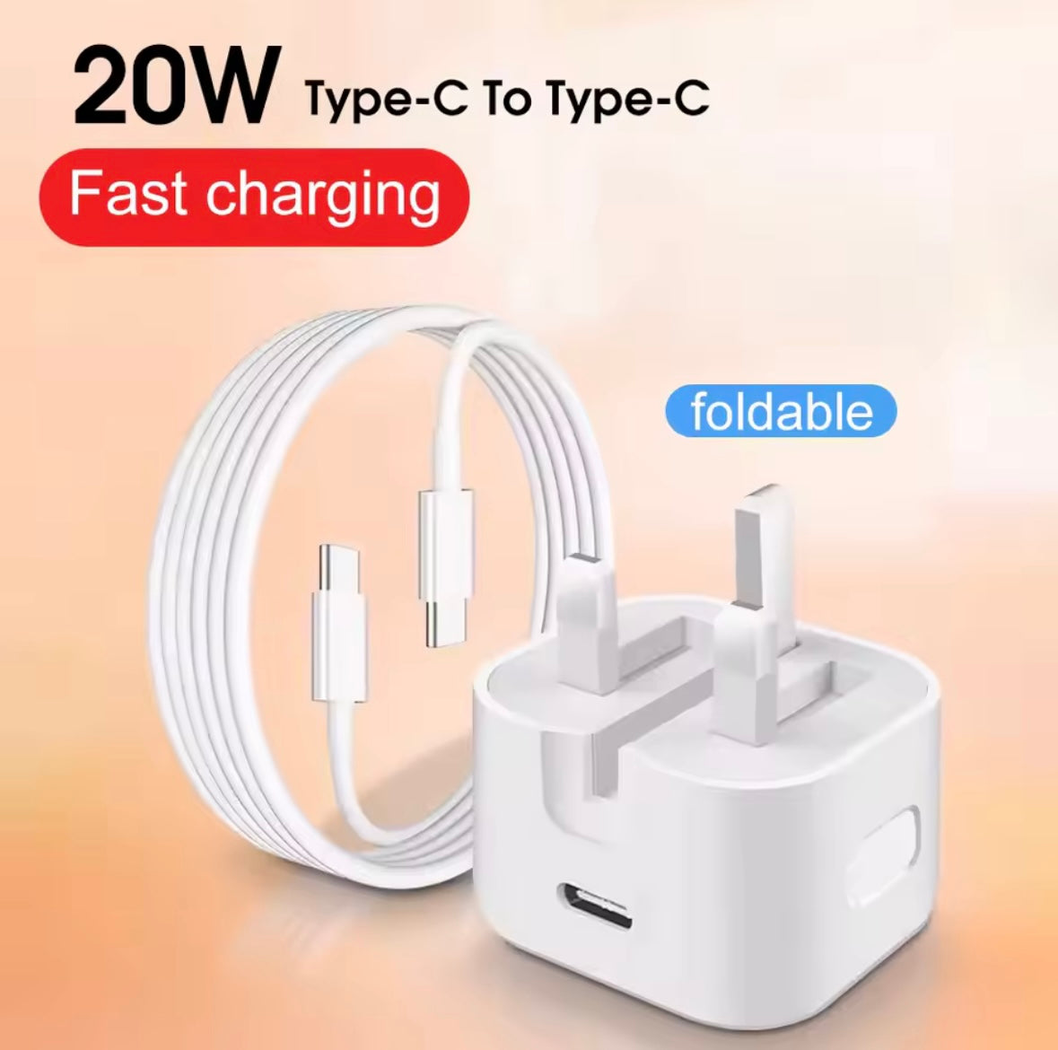 20W Fast Charger For iPhone 17, 16