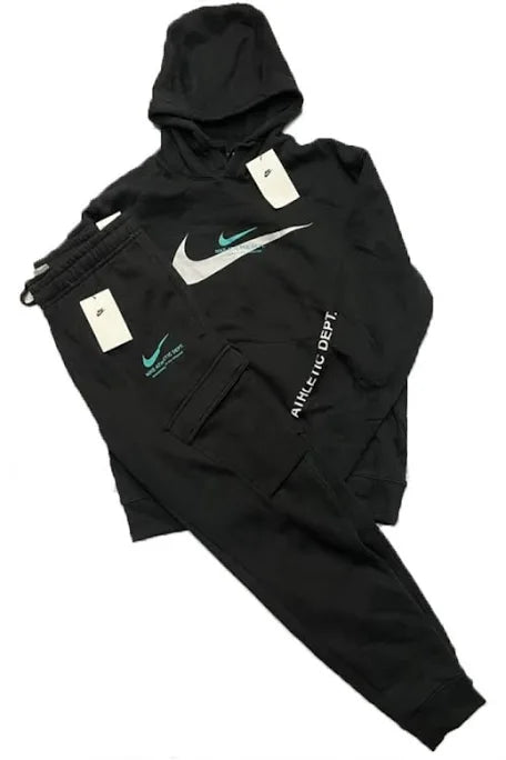 Nike Standard Issue Fleece Athletic Men's Black Tracksuit