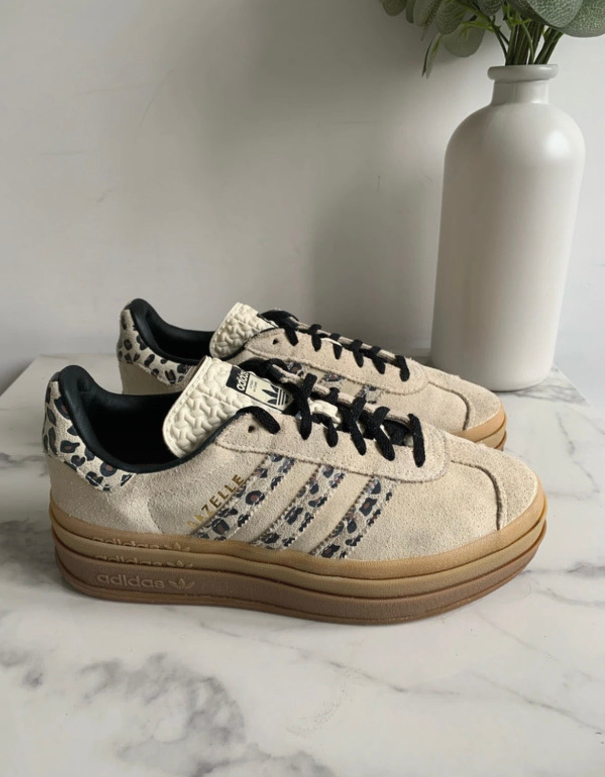 Adidas Gazelle Bold Cream Leopard