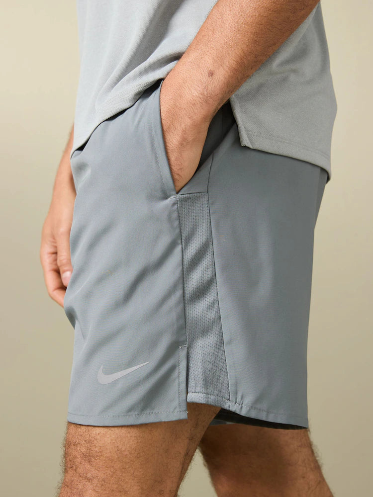 Nike Light Grey Dri-FIT Challenger Shorts