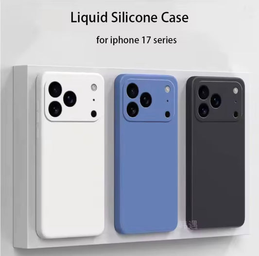 Square Liquid Silicone Phone Case for Apple iPhone 17 Pro Max 17 Air