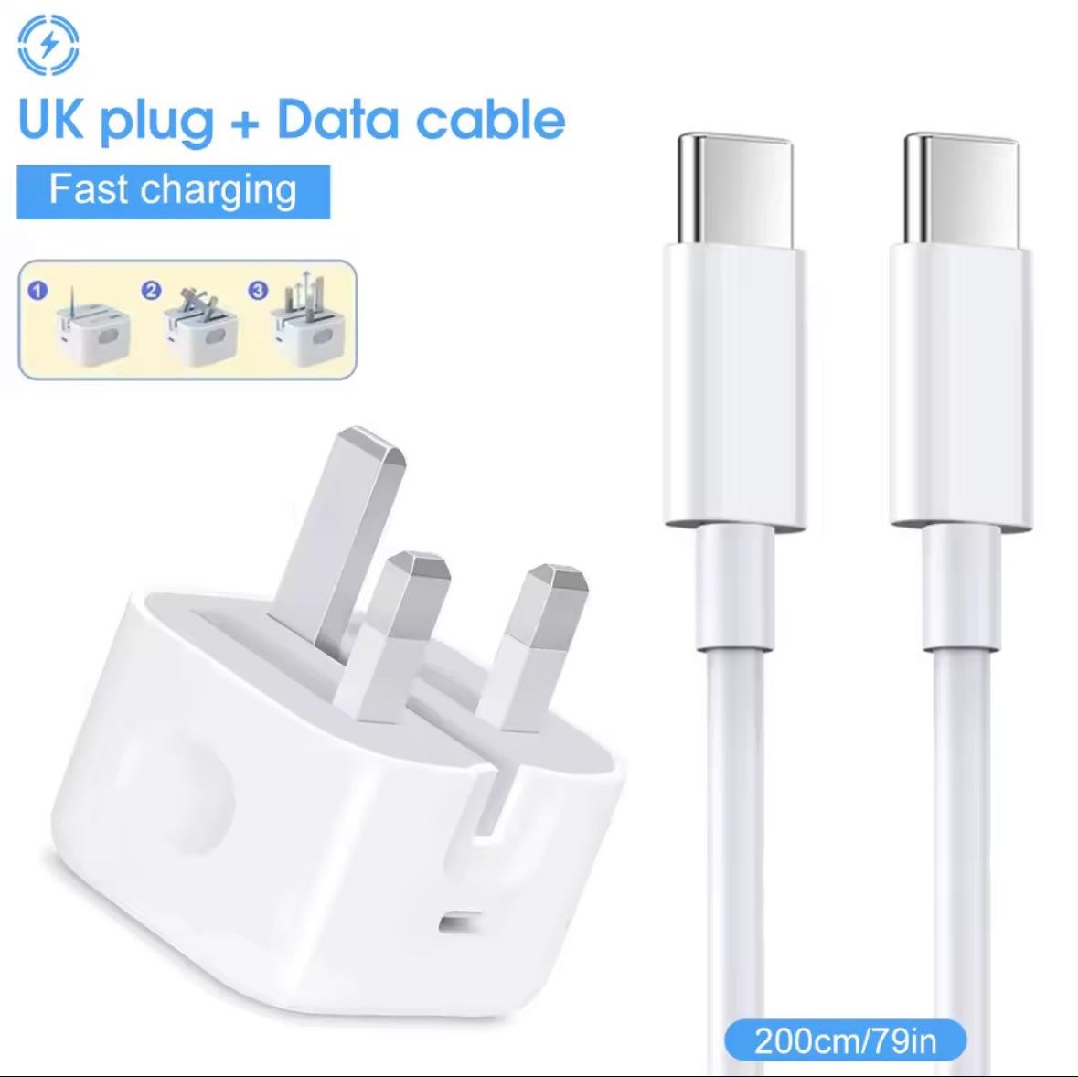 20W Fast Charger For iPhone 17, 16