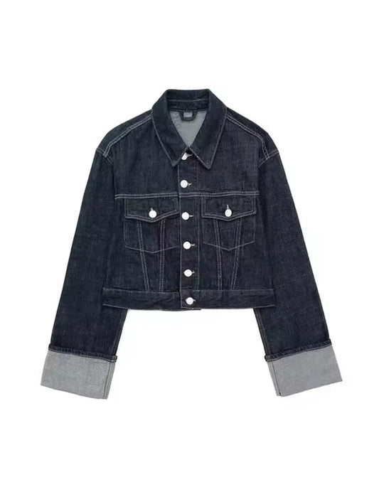 Denim Blue Single Breasted Jackets