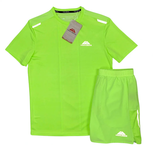 TRAILBERG CLOUD T-SHIRT / SHORTS SET - VOLT