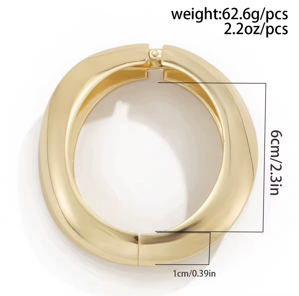 Metal Cuff Bangles Gold