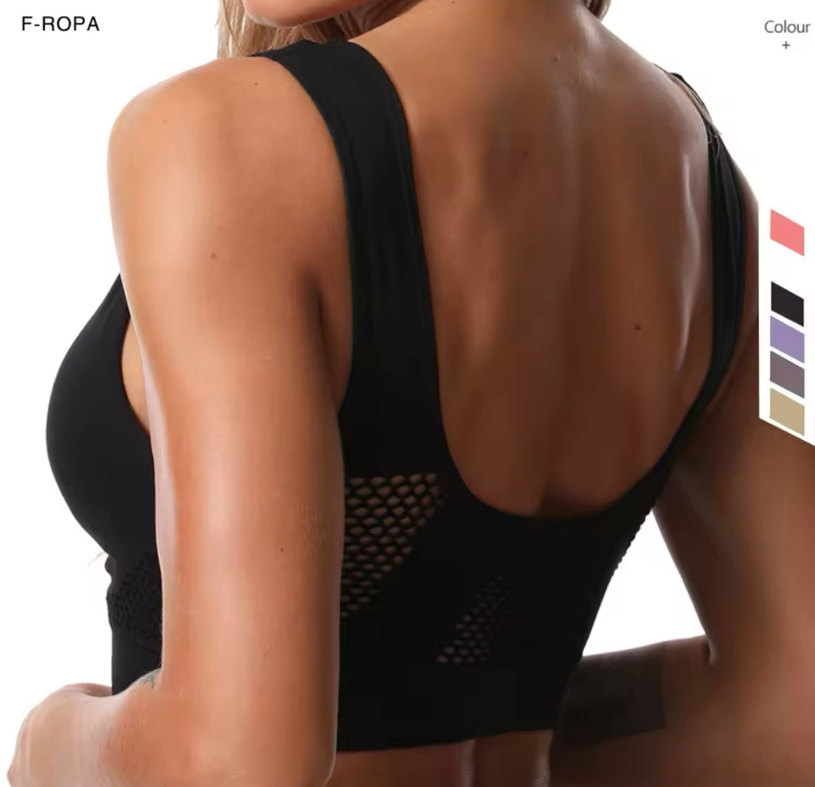 Seamless Mesh Women Sports Bras