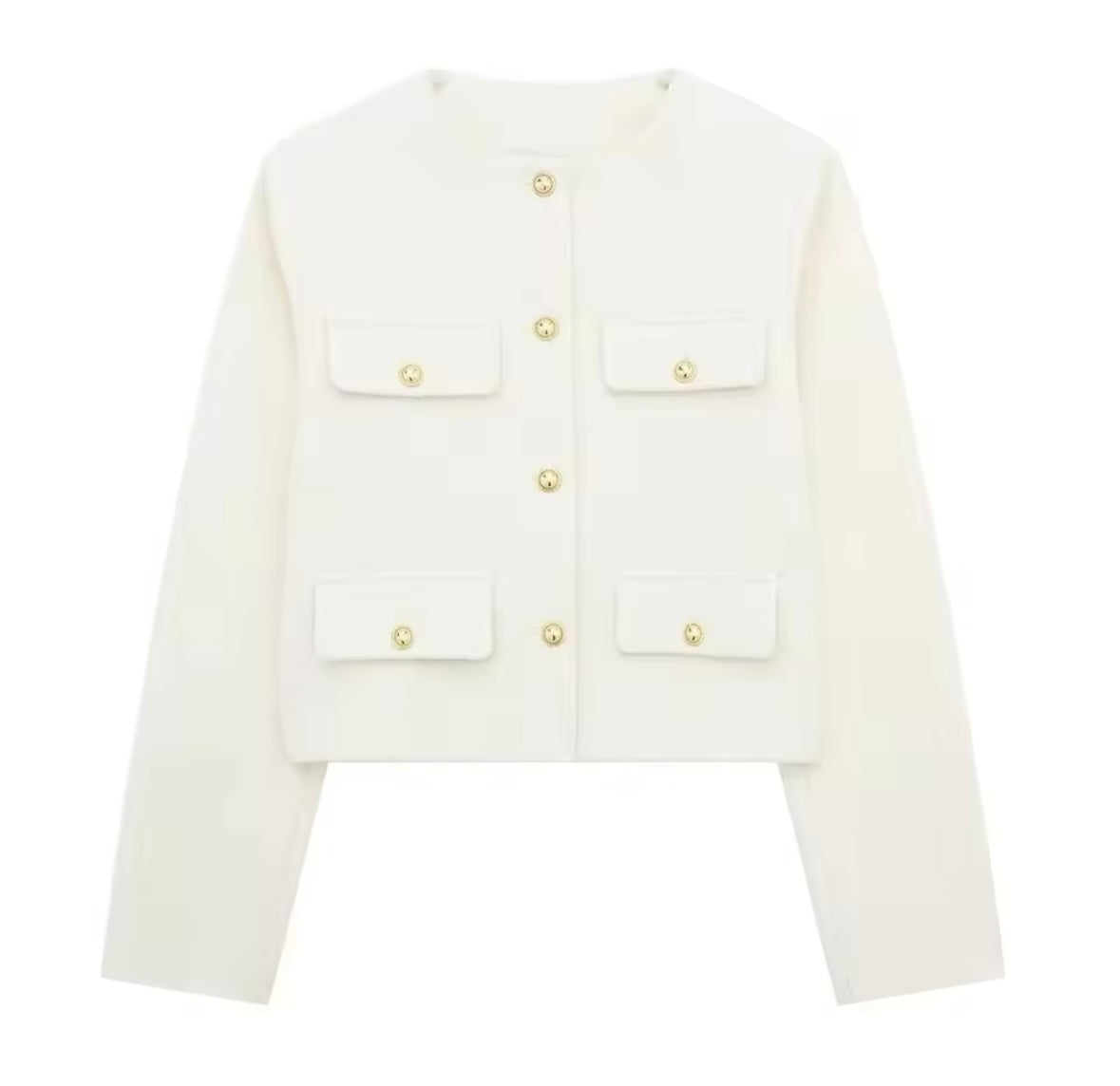 Women Elegant Cropped Jacket