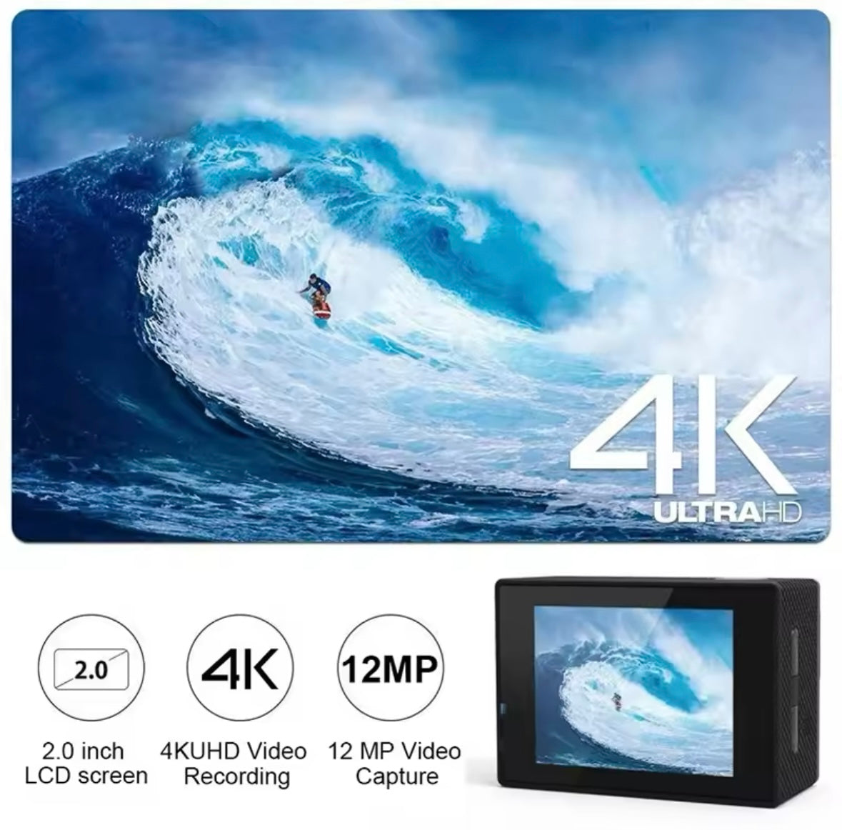 4K Action Camera 1080P/30FPS