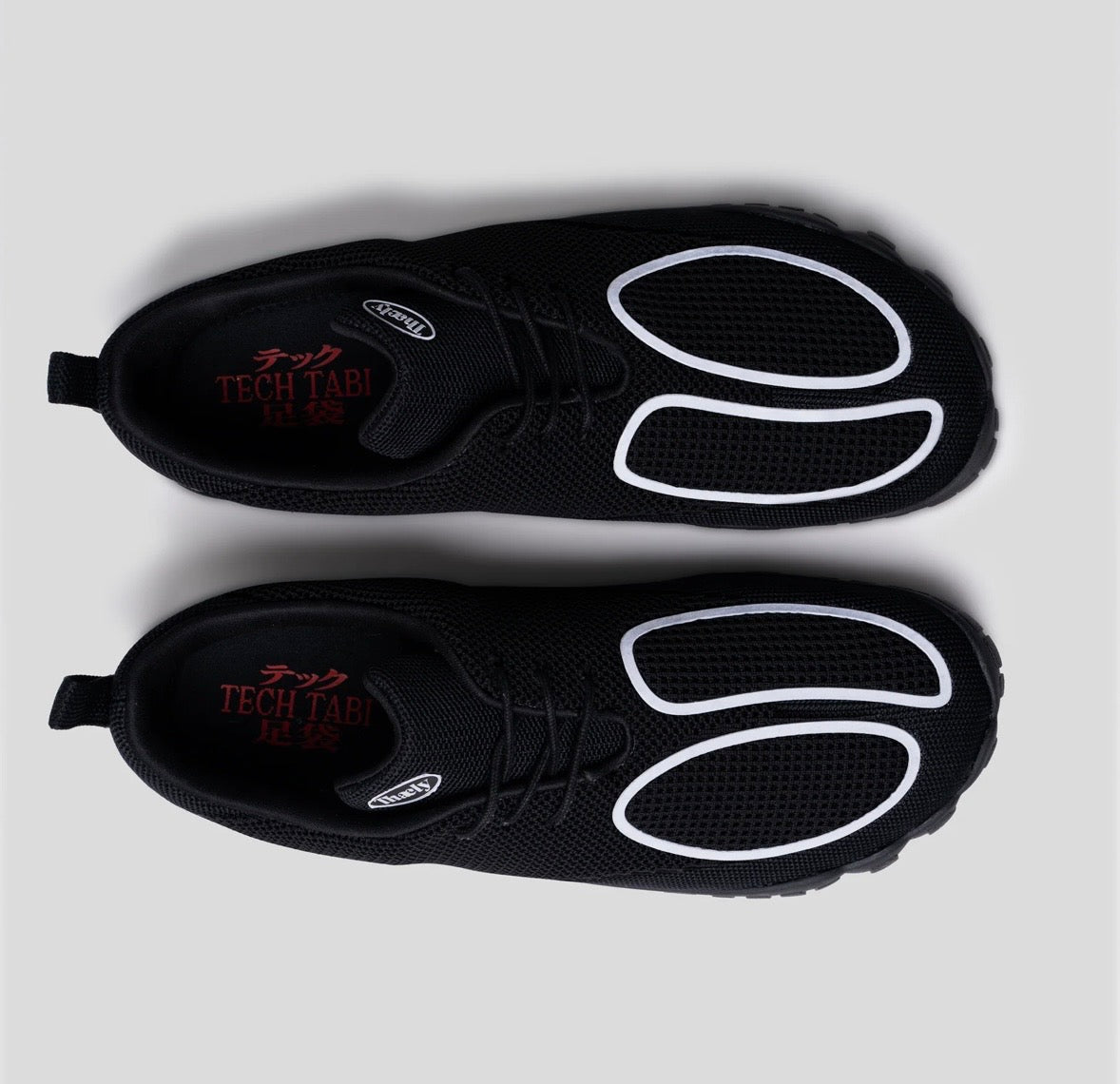 Tech Tabi Obsidian Black | Barefoot Running Shoes