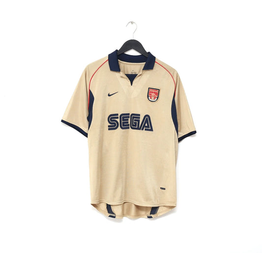 Arsenal 2001 Away Golden Retro Soccer Jersey