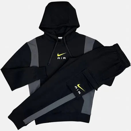 NIKE AIR NEON TRACKSUIT MENS BLACK