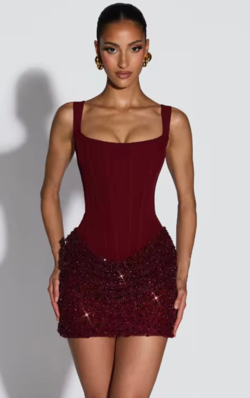 Sexy Sequin Patchwork Sling Mini Dress