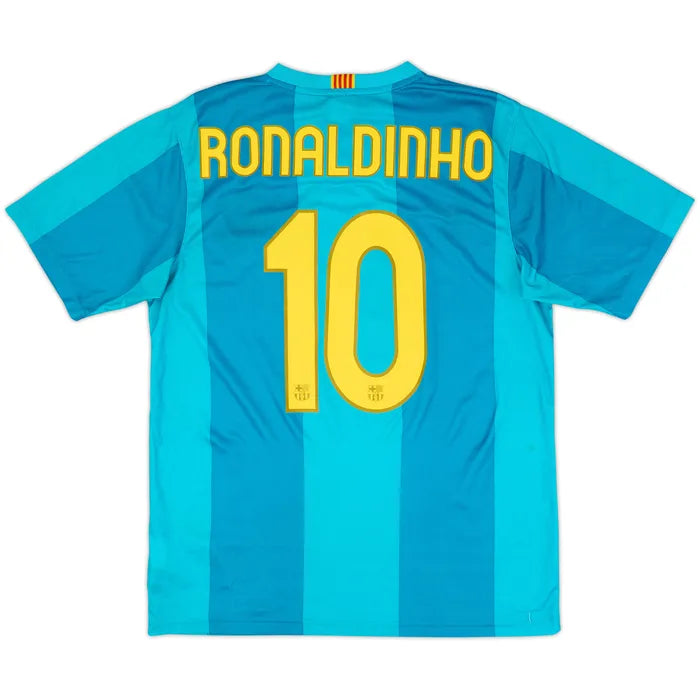 2007-09 Barcelona Basic Away Shirt Ronaldinho #10
