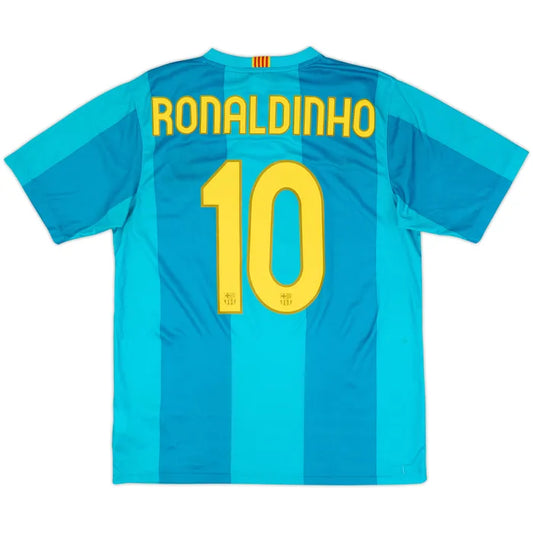 2007-09 Barcelona Basic Away Shirt Ronaldinho #10