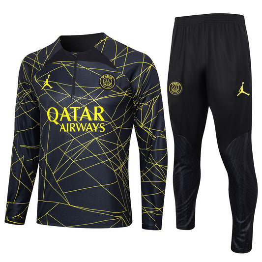 PSG Training Tracksuit Black/Yellow