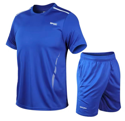 CHRLCK Men's Quick Drying Running Sets Breathable