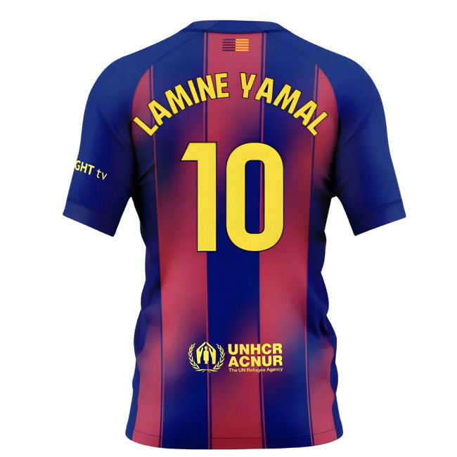 2025-2026 Barcelona Home Shirt (Lamine Yamal 10)
