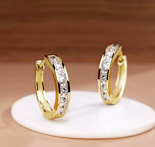 Huitan Classic Design Women Hoop Earrings