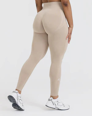 Effortless Seamless Leggings Mushroom Brown